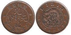 10 Cash Volksrepublik China Kupfer 