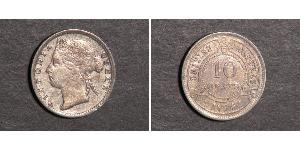 10 Cent British Honduras (1862-1981) Argent Victoria (1819 - 1901)