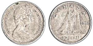 10 Cent Canada Argent Elizabeth II (1926-2022)