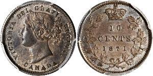 10 Cent Canada Argent Victoria (1819 - 1901)