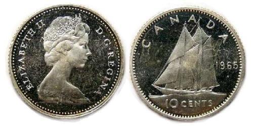 10 Cent Canada Argent Elizabeth II (1926-2022)