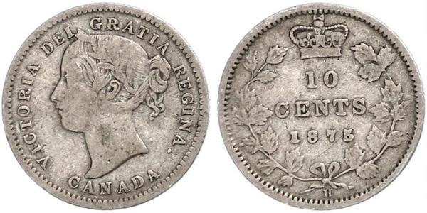 10 Cent Canada Argent Victoria (1819 - 1901)