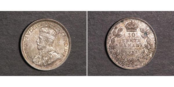 10 Cent Canada Argent George V (1865-1936)