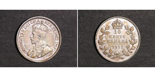 10 Cent Canada Argent George V (1865-1936)