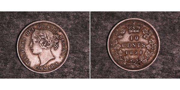 10 Cent Canada Argent Victoria (1819 - 1901)