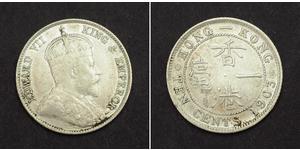 10 Cent Hong Kong Argent Édouard VII (1841-1910)