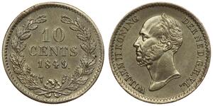 10 Cent Royaume des Pays-Bas (1815 - ) Argent 