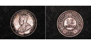 10 Cent British Honduras (1862-1981) Argento Giorgio V (1865-1936)