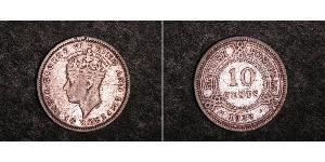 10 Cent British Honduras (1862-1981) Argento Giorgio VI (1895-1952)