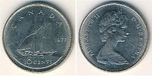 10 Cent Canada Argento Elisabetta II (1926-2022)