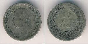 10 Cent Regno dei Paesi Bassi (1815 - ) Argento 