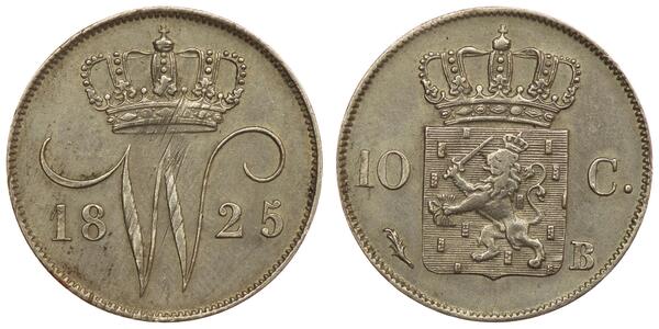 10 Cent Regno dei Paesi Bassi (1815 - ) Argento 
