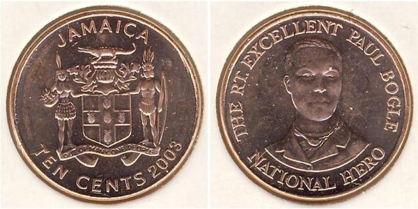 10 Cent Jamaica (1962 - ) Bronze 