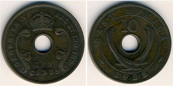 10 Cent Ostafrika Bronze George V (1865-1936)