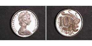 10 Cent Australia (1939 - ) Copper/Nickel Elizabeth II (1926-2022)