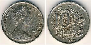 10 Cent Australia (1939 - ) Copper/Nickel Elizabeth II (1926-2022)