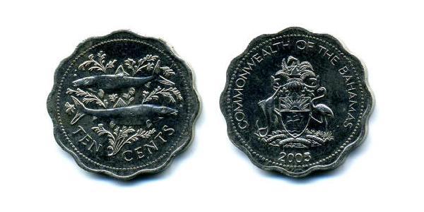 10 Cent Bahamas Copper/Nickel 