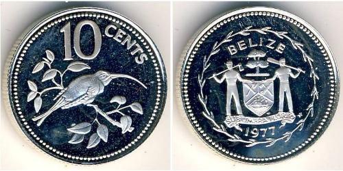 10 Cent Belize (1981 - ) Copper/Nickel 