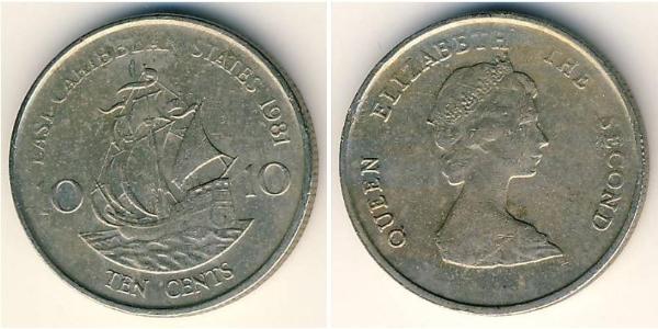 10 Cent  Copper/Nickel Elizabeth II (1926-2022)