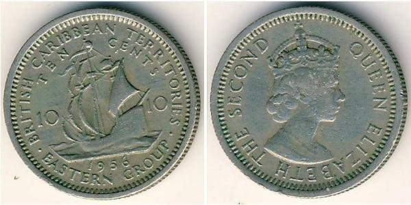10 Cent  Copper/Nickel Elizabeth II (1926-2022)