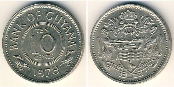 10 Cent Guyana Kupfer/Nickel 
