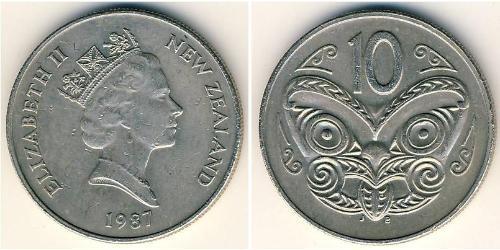 10 Cent Neuseeland Kupfer/Nickel 