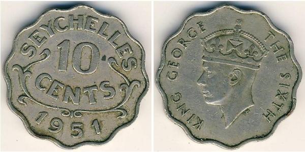 10 Cent Seychellen Kupfer/Nickel 