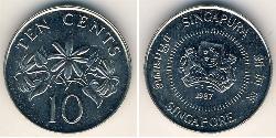 10 Cent Singapur Kupfer/Nickel 