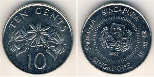 10 Cent Singapur Kupfer/Nickel 