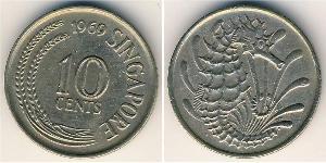 10 Cent Singapur Kupfer/Nickel 