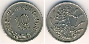 10 Cent Singapur Kupfer/Nickel 