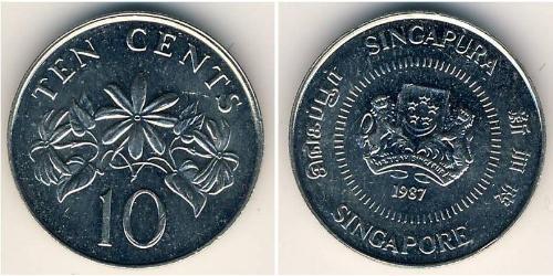 10 Cent Singapur Kupfer/Nickel 