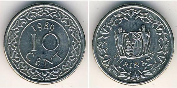 10 Cent Suriname Kupfer/Nickel 