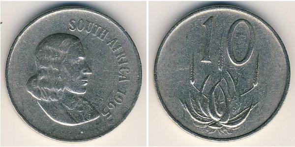 10 Cent Südafrika Kupfer/Nickel 