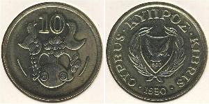 10 Cent Chypre (1960 - ) Laiton 