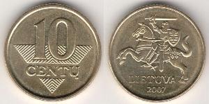 10 Cent Litauen (1991 - ) Messing/Nickel 