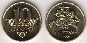 10 Cent Litauen (1991 - ) Messing/Nickel 