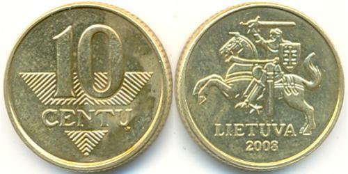 10 Cent Litauen (1991 - ) Messing/Nickel 