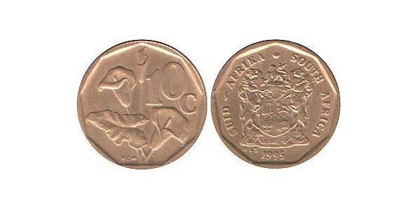 10 Cent Südafrika Messing/Stahl 