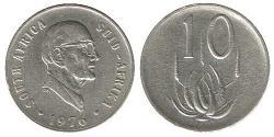 10 Cent Afrique du Sud Nickel 