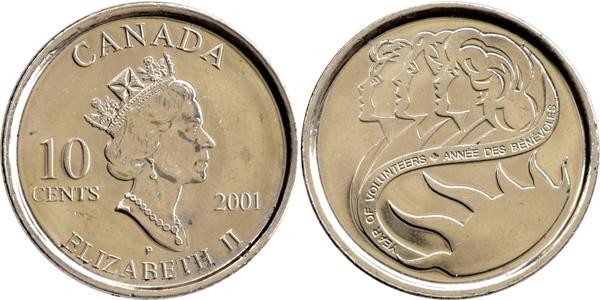 10 Cent Canada Nickel Elizabeth II (1926-2022)