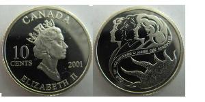 10 Cent Kanada Nickel Elizabeth II (1926-2022)