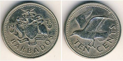 10 Cent Barbados Níquel/Cobre 