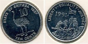 10 Cent Eritrea Níquel/Cobre 