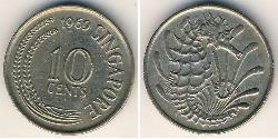 10 Cent Singapur Níquel/Cobre 