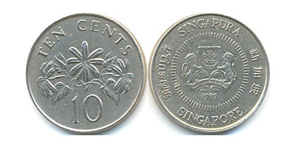 10 Cent Singapur Níquel/Cobre 