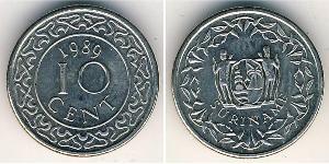 10 Cent Surinam Níquel/Cobre 