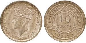 10 Cent British Honduras (1862-1981) Plata Jorge VI (1895-1952)