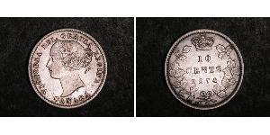 10 Cent Canadá Plata Victoria (1819 - 1901)