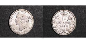 10 Cent Canadá Plata Victoria (1819 - 1901)